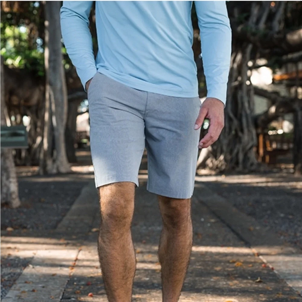TRAVIS MATHEW MENS BECK GOLF SHORTS IN GRAY - 38